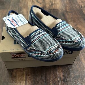 BOBS by Skechers Memory Foam Slip on Shoes - 10